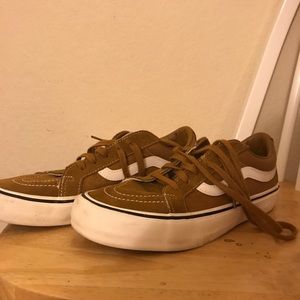 Vans brown sk8 hi lows